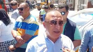 محافظ الإسكندرية يتواجد في موقع حادث انهيار عقار بحي المنتزة أول