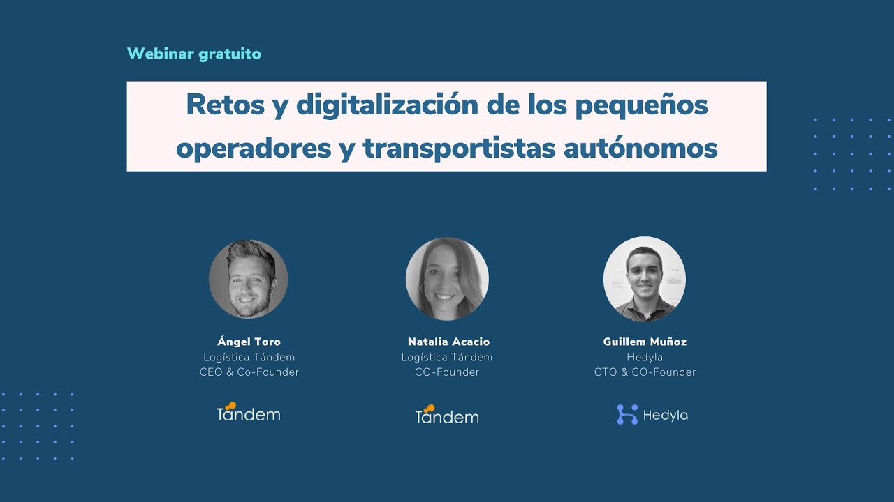 Retos y digitalización de pequeños operadores y autónomos