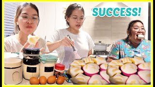 FIRST TIME GUMAWA NG FLUFFY PUTO CHEESE! + MAY NAGALIT! I RichZigzVlogs screenshot 3