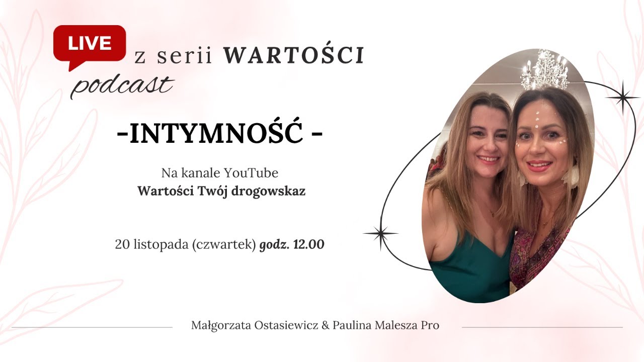 Live Podcast Wartość Intymność.