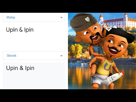 Upin & Ipin in different languages meme