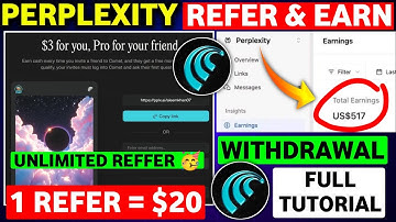 Perplexity Refer Trick | Perplexity Refer and Earn | Comet Browser Refer and Earn Withdraw Proof