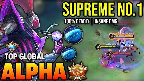 ALPHA BEST BUILD 2023 | TOP GLOBAL ALPHA GAMEPLAY | MOBILE LEGENDS✓