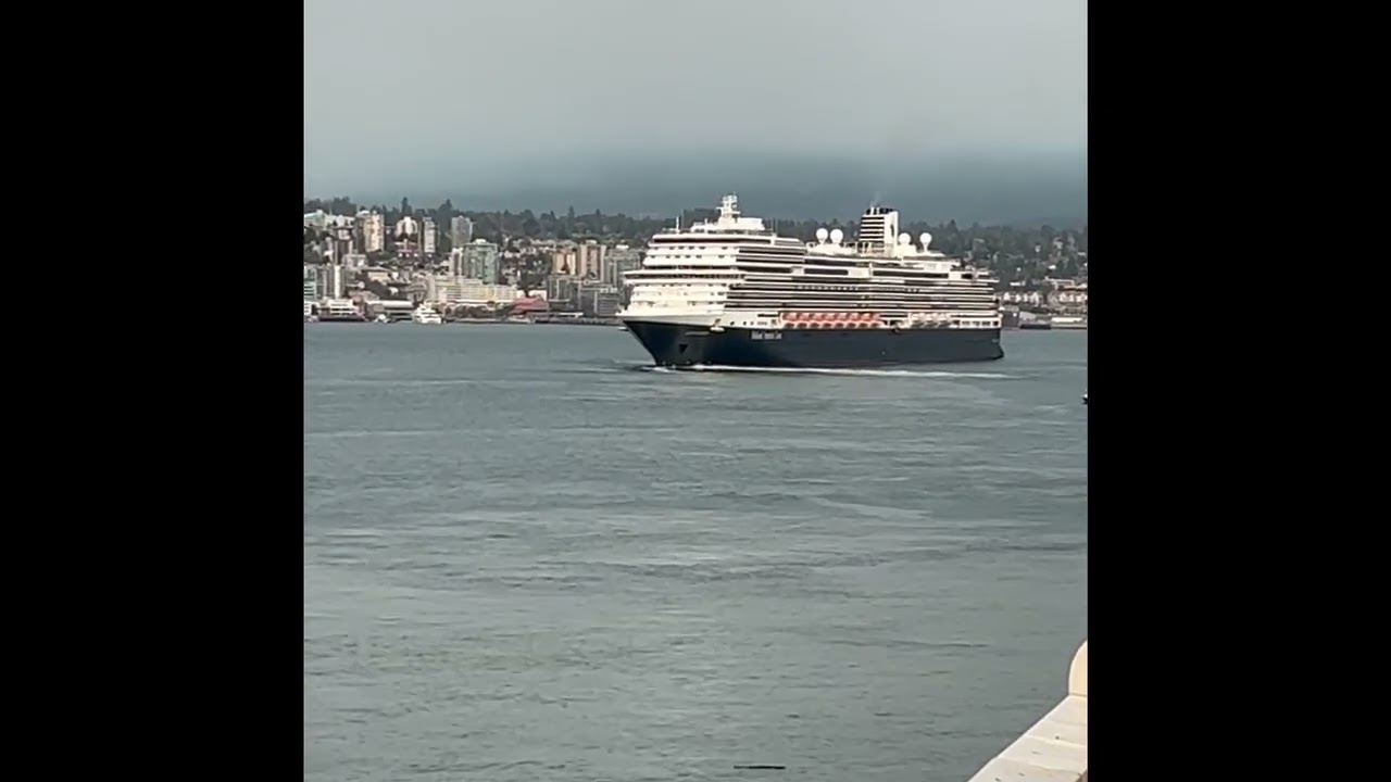 Koningsdam Sailing Away from Canada Place Vancouver BC Canada