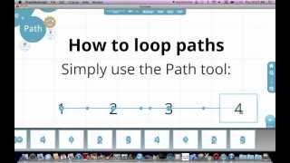How to loop paths in Prezi