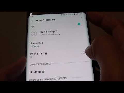 Samsung Galaxy Note 8: How to Enable / Disable Mobile Hotspot WiFi Sharing