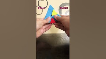 EASY MOVES ON PYRAMIX RUBIK CUBE #satisfyingvideo #mindgame #eyetest #satisfyingvideos #satisfied