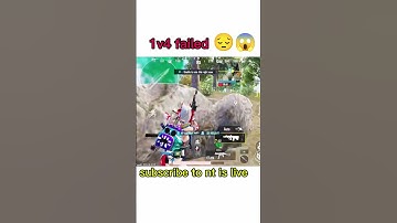 1v4 Failed 😞 #bgmi #pubg #pubgmobile #failedclutch #shorts