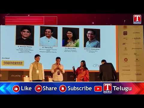 KTR Participates in Sheheron Pe Charcha in Delhi | KTR Speech & Interaction | T News