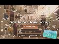 Aesthetic desk makeover 🌱🍵 (hot girl study table lol) | SHOPEE MALAYSIA HAUL