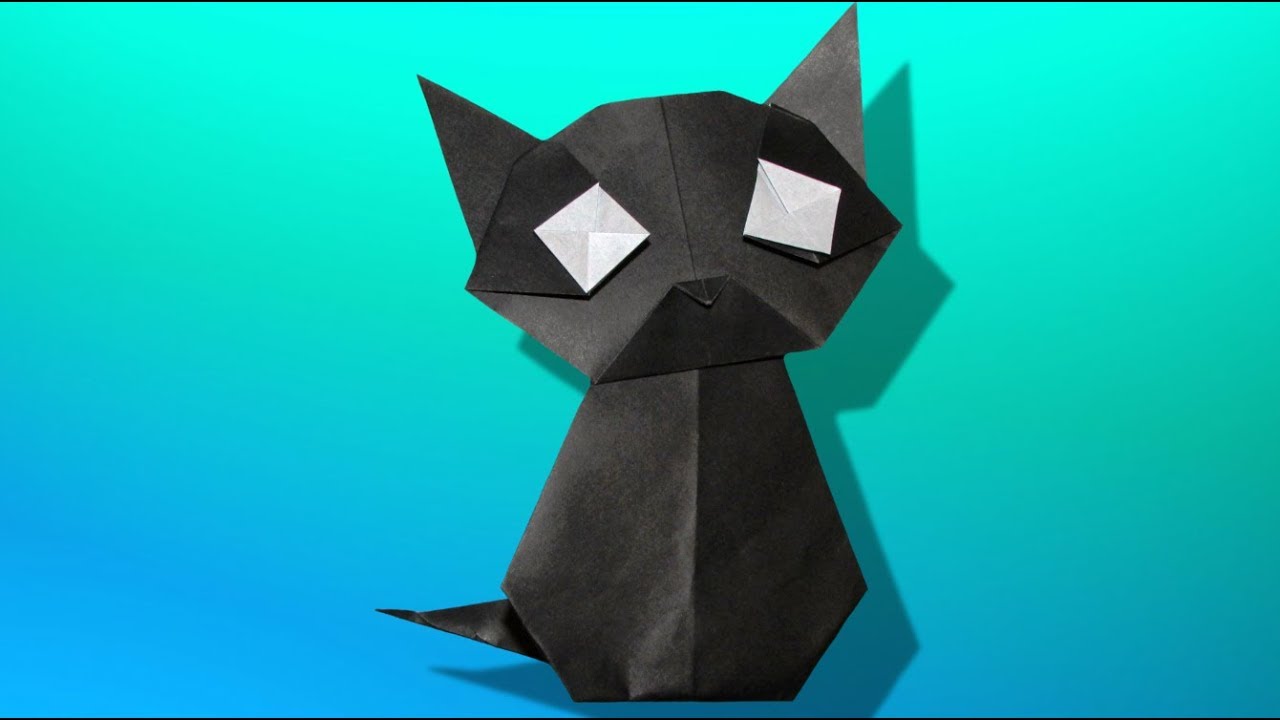 Origami : 🐱 Chat 🐈 noir