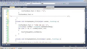 C# - Bài 23 - Các thuật toán sắp xếp (phần 4)