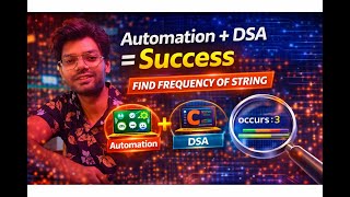 Celebrity Nested Loop vs HashMap: Optimizing String Frequency Count for Automation Testing |Interview Question Wealth