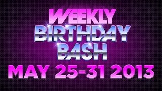 Celebrity Actor Birthdays - May 25-31, 2014 HD
