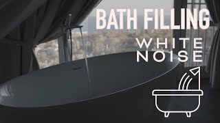 ASMR | Filling a Hot Bubble Bath with a Sea View