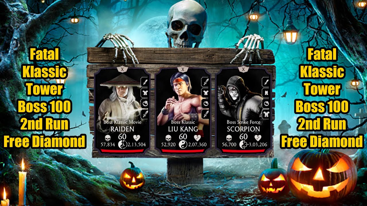 Fatal Klassic Tower Boss battle 100 Guaranteed Diamond 2nd run | MK Mobile