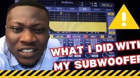 Behringer x32 how I connected my subwoofers 