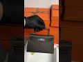 espom leather Hermes Mini Kelly 2 with black silver hardware showing