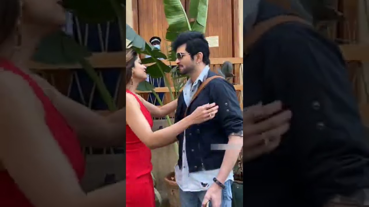 Shamita shetty with Raqesh bapat n Umar Riyaz !! wishing happy birthday to shamita ! in mumbai today