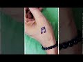 Music symbol 🎶 tattoo aapko kaisa laga #tattoo #shorts image