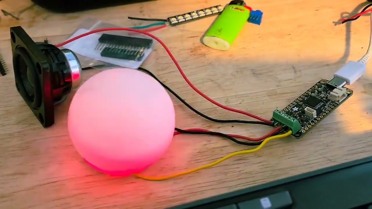 Adafruit Propmaker RP2040 Halloween Reactive sound no mic