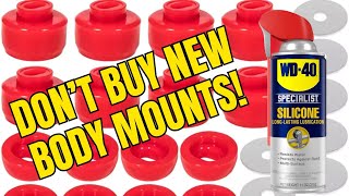 Chevy Silverado Body Mounts Lubricant WD-40 Silicone Spray for Cracked Bushings & Polyurethane Parts Chevrolet Silverado Body Parts