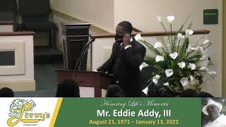Mr. Eddie Addy, III - January 24, 2022 - Leevy's Funeral Home