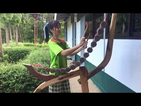 ฝึกซ้อมโปงลาง ลาย นกไซบินข้ามทุ่ง เเละ ลาย กาเต้นก้อน
