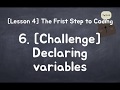 iOS for Starter - [Challenage] Declaring variables