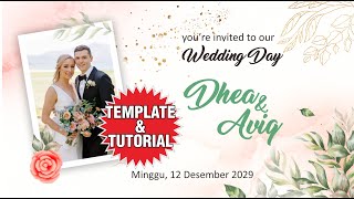 Video Undangan Pernikahan Digital #71 (Download Template & Tutorial Gratis)
