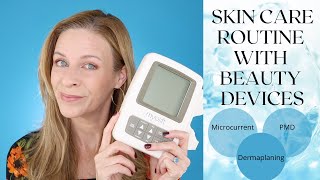 Beauty Device Routine with Retinol, Tretinoin | Myolift Mini Microcurrent | PMD and Dermaplaning