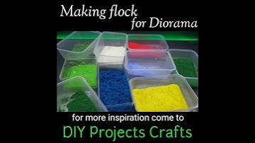 From Dishwashing Foam to Flock, Leaves or Flowers for Diorama, Model Railroad or Tabletop