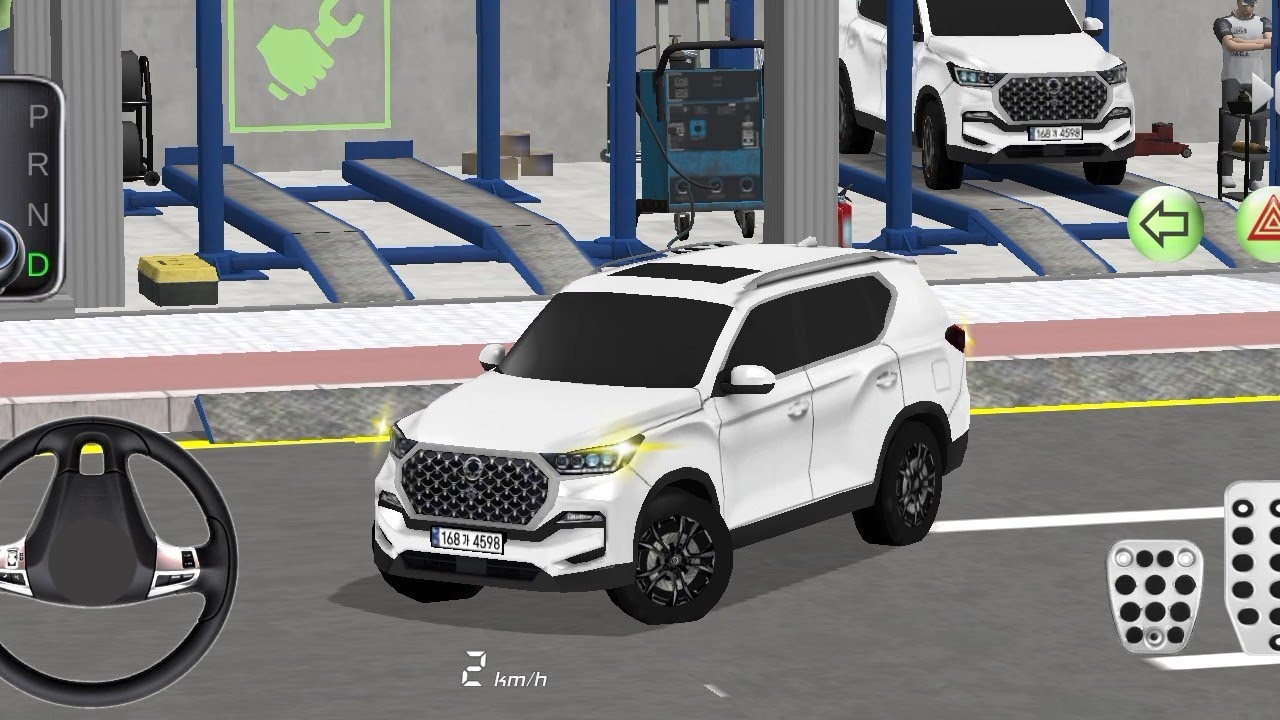 New Rexton SUV car in Auto Repair Shop Funny Driver - 3D Driving Class Simulation - Android gameplay