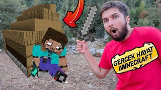 GERÇEK HAYATTA MİNECRAFT GİBİ YAŞAMAK! (Herobrine Buldum)