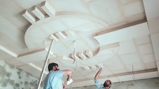 How to make false ceiling designs for living room || how to make gypsum ceiling design