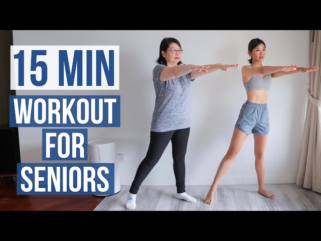 15 min Workout for Seniors, Beginners, People with Knee Pain (JOINT-FRIENDLY) ~ Emi class=