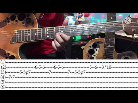 สอน intro เพลง กุหลาบแดง - อัน ละน้อ (Cove Version)-(พร้อมTab Guitar)กีต้าร์โปร่งไฟฟ้า#สำหรับมือใหม่