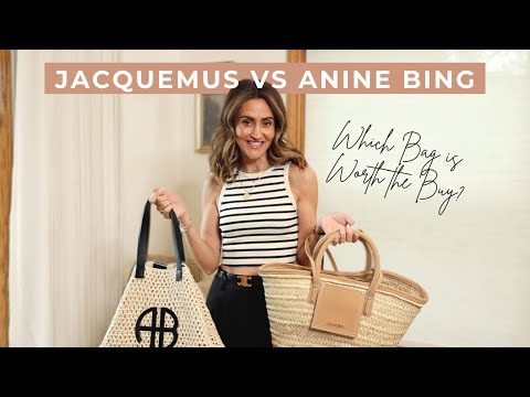 Jacquemus Woven Tote vs Anine Bing Rio Tote  Which Raffia Designer Handbag  is Best? 
