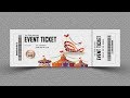 Event Ticket Design-Photoshop Tutorial
