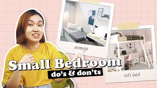 Small Bedroom Design Ideas // by Elle Uy