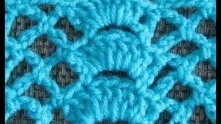 This video crochet tutorial will help you learn how to crochet The Fan Trellis Stitch. www.madebyfate.etsy.com Facebook Page: https: