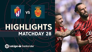 Resumen de Real Valladolid vs RCD Mallorca (3-3)