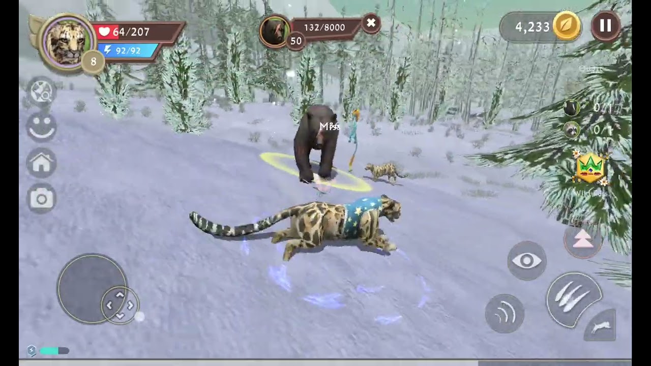 Defeating bear bosses level 8 cougar