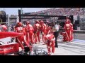 Ferrari  Double PIT STOP  in Gp Budapest 2010