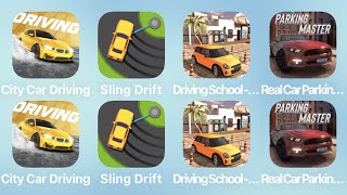 City Car Driving, Sling Drift, Driving School - Car Parking and More Car Games iPad Gameplay