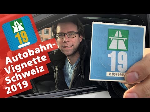 Schweizer Autobahn-Vignette 2019