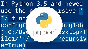 How can I search sub-folders using glob.glob module?