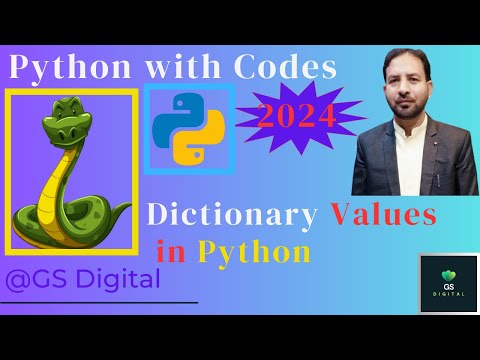 Dictionaries Values in Python Python with Codes 2024