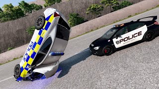 Đua xe ô tô Cảnh sát 16 -  Beamng drive police racing screenshot 3