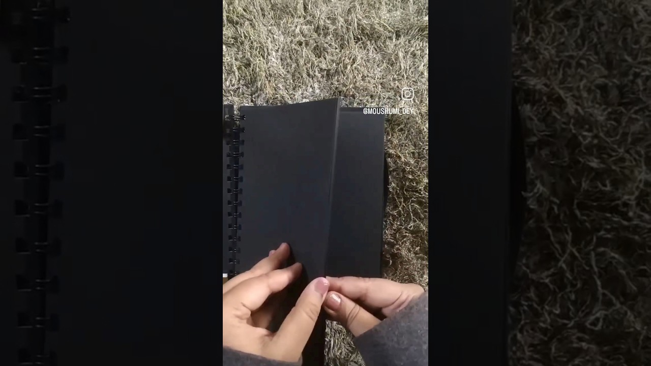 Unboxing black notebook for journal 